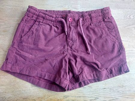 Bordeauxrote Jeans shorts Grösse 164