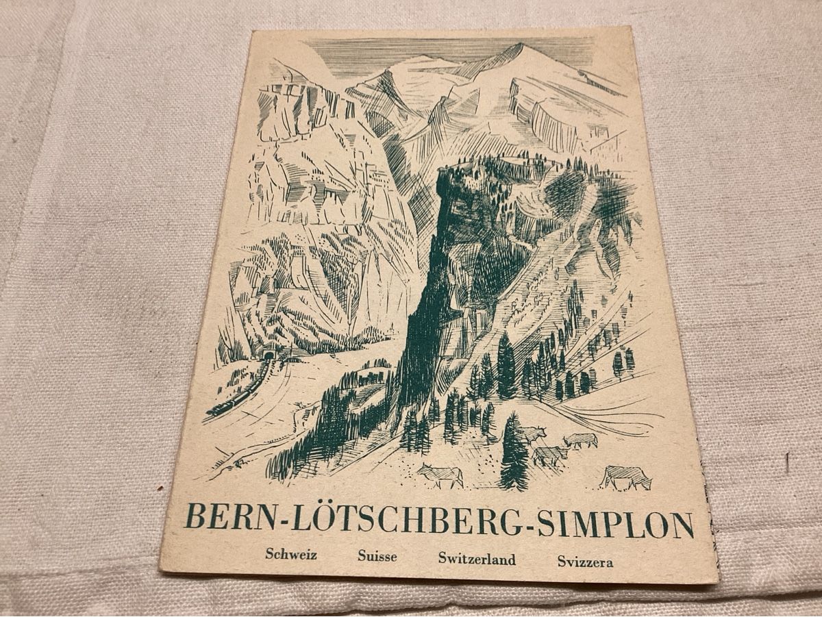 Cartoline postali: Bern Lötchberg Simplon DEPLIANT intéressant 6 p.recto- verso – Usato da Luc (Ayent) venduto da Rebouille 7