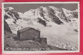 DIAVOLEZZAHÜTTE MIT PIZ CAMRENA UND PIZ PALÜ, 31.7.1946