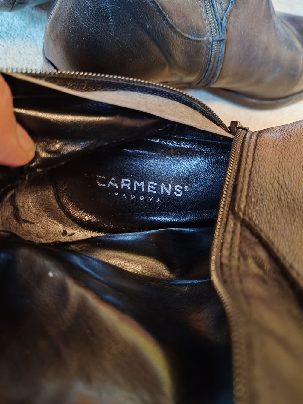 Scarpe da donna: CARMENS Lederstiefel Gr. 40 schwarz – Usato da Untervaz venduto da DoniWii1985 3