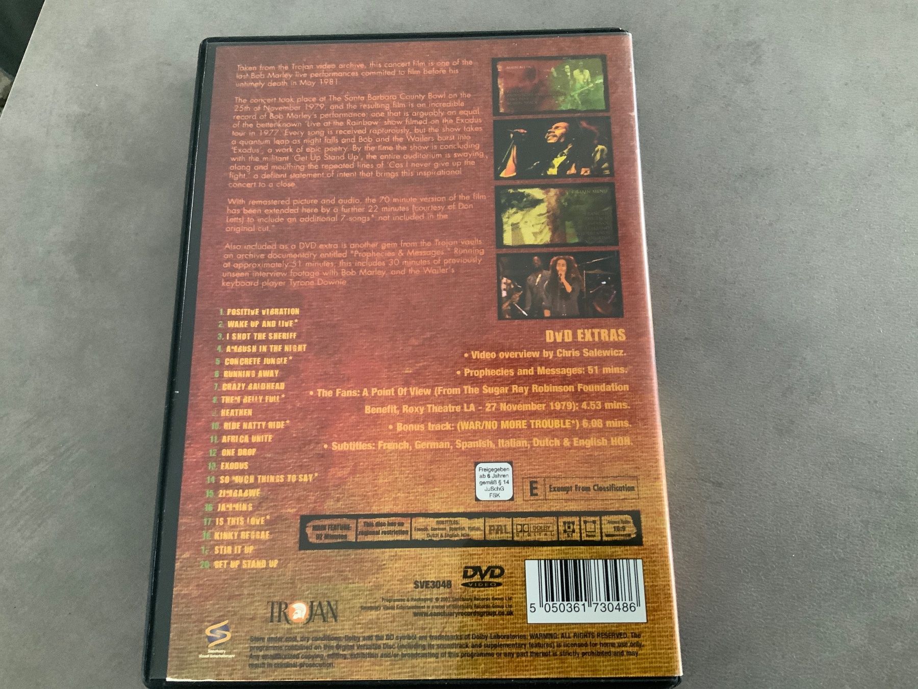 Tutti i DVDs: Bob Marley, The Legend Live, DVD – Usato da Uster venduto da Macita56 1