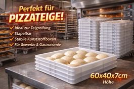 Pizzateigbehälter 600×400×70 mm – für perfekte Teigführung