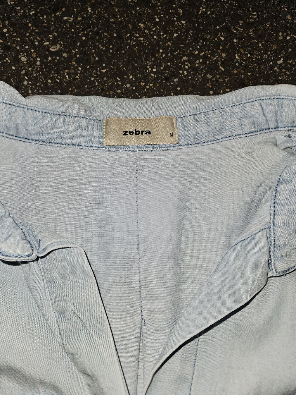 Zebra Camicette: Zebra Jeanshemd hellblau Gr. M – Usato da Anwil venduto da tamoos 4
