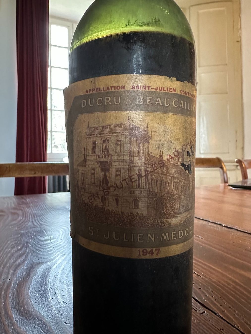 Vins: 1 x 75cl DUCRU BEAUCAILLOU 1947 – Neuf (Voir description) à Genève par Ahkmenrat 1