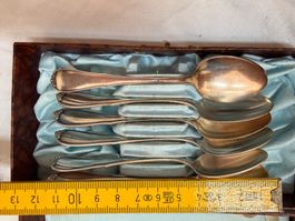 Lot de 6 cuillères anciennes 800 argent 19ème siècle