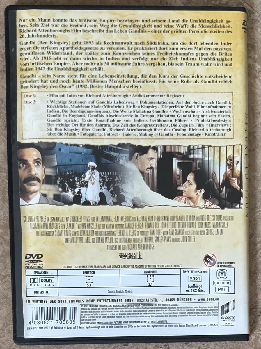 Tutti i DVDs: GANDHI  – Nuovo (secondo la descrizione) da Dietikon venduto da AndreaSch01 1