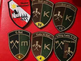 6 Genie Abzeichen mit klett Badges Original