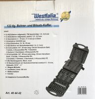 WESTFALIA 122 TLG. BOHRER-UND BITSATZ-KOFFER ORIGINALVERPACK