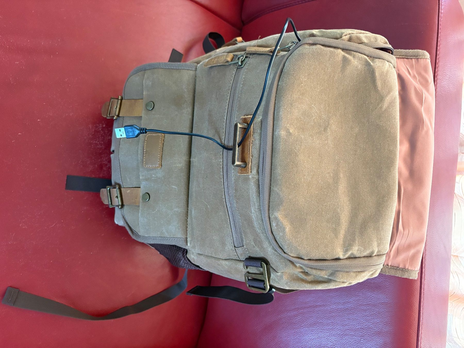 Zaini: Neuer, robuster Rucksack aus Canvas – Nuovo e nell'imballaggio originale da Oberweningen venduto da Gerini 2