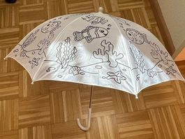Regenschirm für Kinder zum bemalen