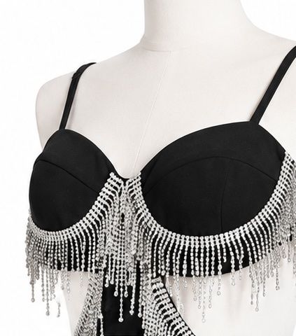 Kleider: Glamour Maxikleid mit Strassfransen – Neu (gemäss Beschreibung) aus Aarberg von LovelyThings_ 4