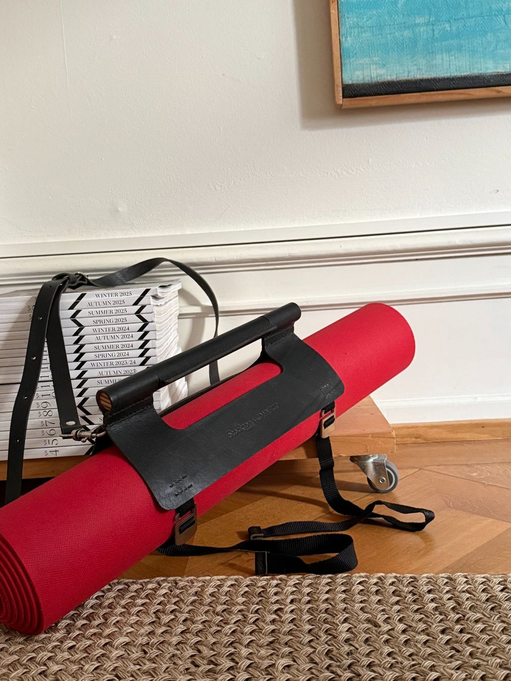 Attrezzatura da arrampicata: Yogamatten-Tragegurt aus Leder – Usato da Basel venduto da Smarten