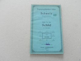 Landkarte Karte Schild GL 1905 Sool Ennenda Schwanden Glarus