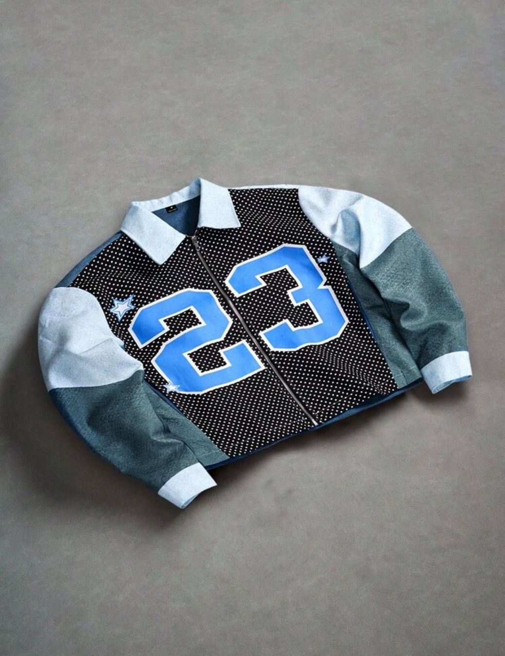 Giacche: Blue Number 23 Varsity Jacket – Usato da Sion venduto da yasir.2021 2