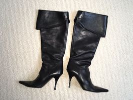 Damen - Lederstiefel Hochschaft Firma VERO CUOIO Grösse 36