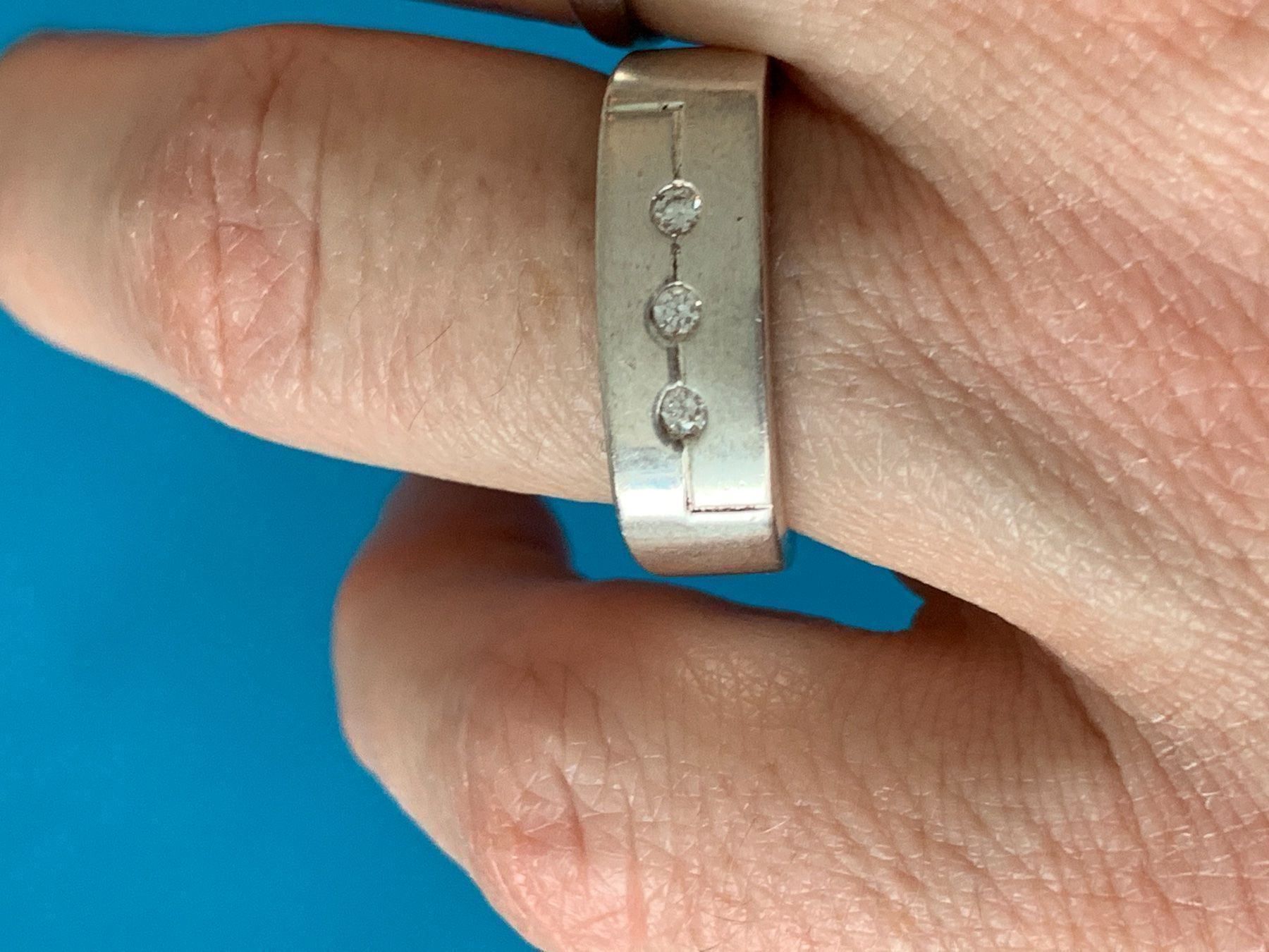 Ringe: Ring Silber 3 Steine quadro 53/54/55/58 – Gebraucht aus Dittingen von Bijoubelle 1
