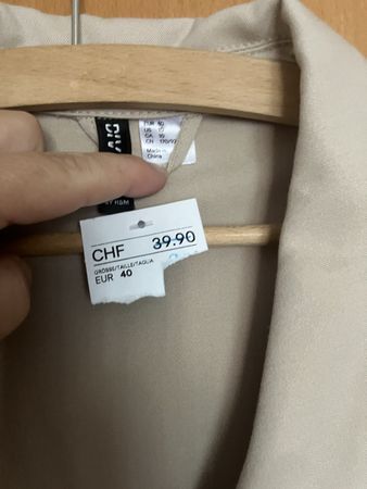 Veste H&M beige noir taille 40 EUR excellent état