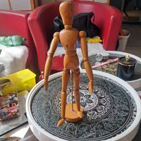 Holz-Mannequin 30cm, Gelenkpuppe, Künstlerpuppe, Deko 