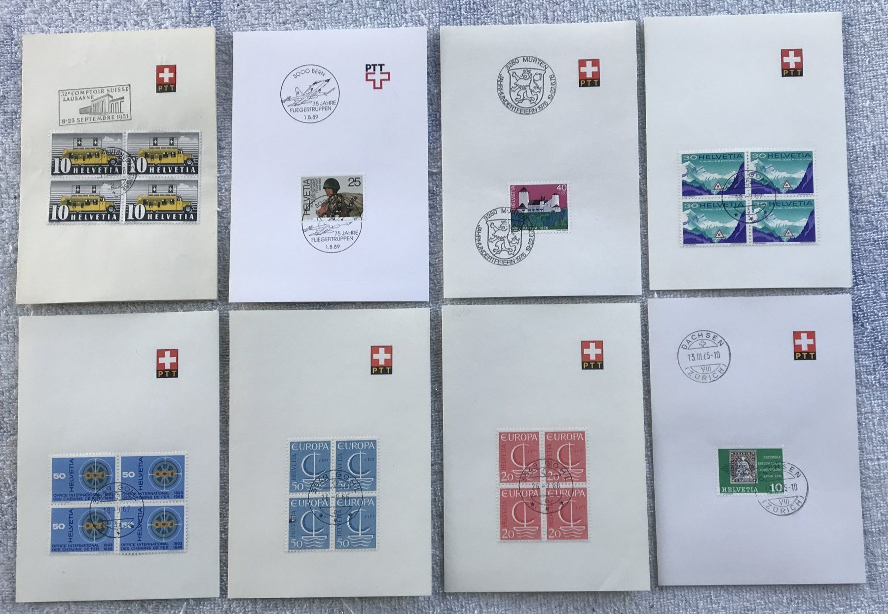 Tutti i francobolli: LOT SCHWEIZER BRIEFMARKEN – Usato da Ostermundigen venduto da Kari1937