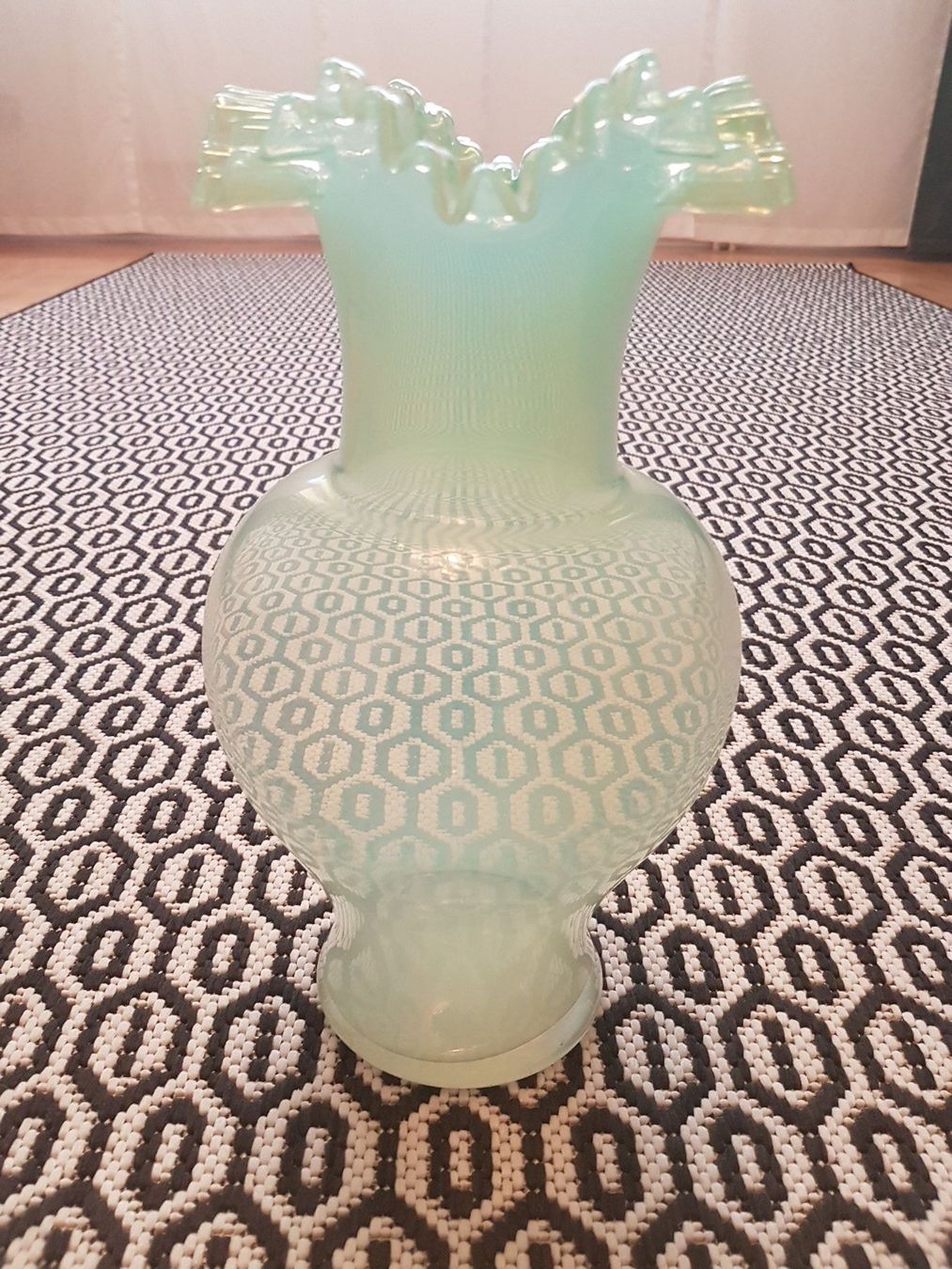 Vasi & Recipienti: Opalinglas Vase Aquamarin Jugendstil – Usato da St.Gallen venduto da Puppa 3