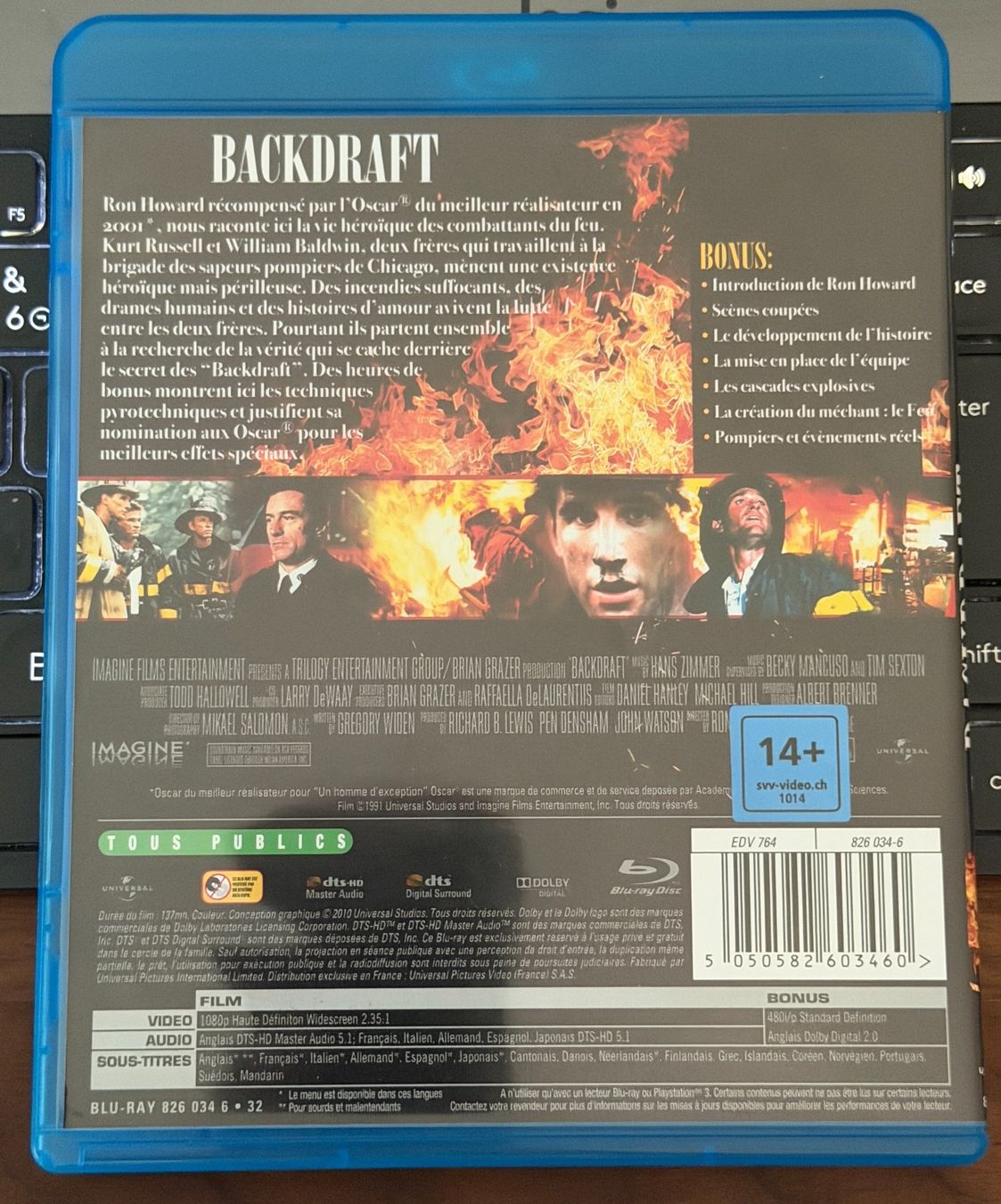 Tous les DVDs: Backdraft (1991) - Blu-ray – D'occasion à Semsales par __Florian__ 2