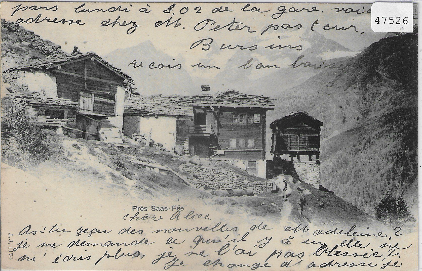 Cartes postales: Pres Saas-Fee – D'occasion à Ettingen par Kartenplanet