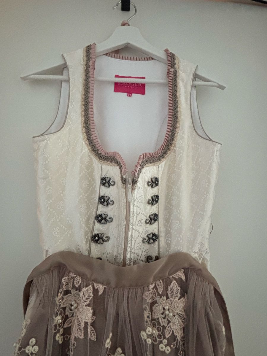 Krüger Vestiti: Dirndl Krüger beige/rosa Grösse 34 – Usato da Meisterschwanden venduto da mariposa_15 2