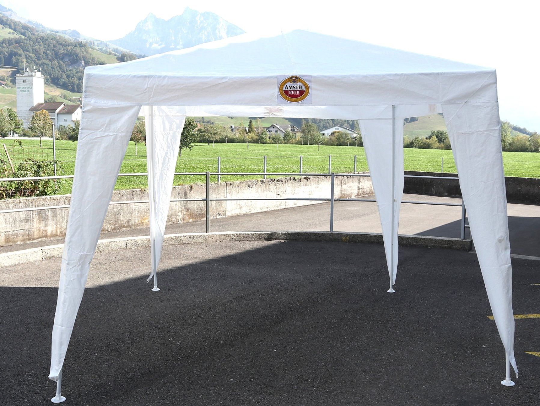 Zelte & Pavillons: PAVILLION Partyzelt Weiss – Gebraucht aus Steinen von Restwert_Steinen