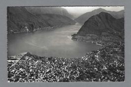 LUGANO, FLUGBILD - VEDUTA AEREA, SWISSAIR, *