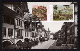 Maximumkarte Schlachten-Jubiläum Murten