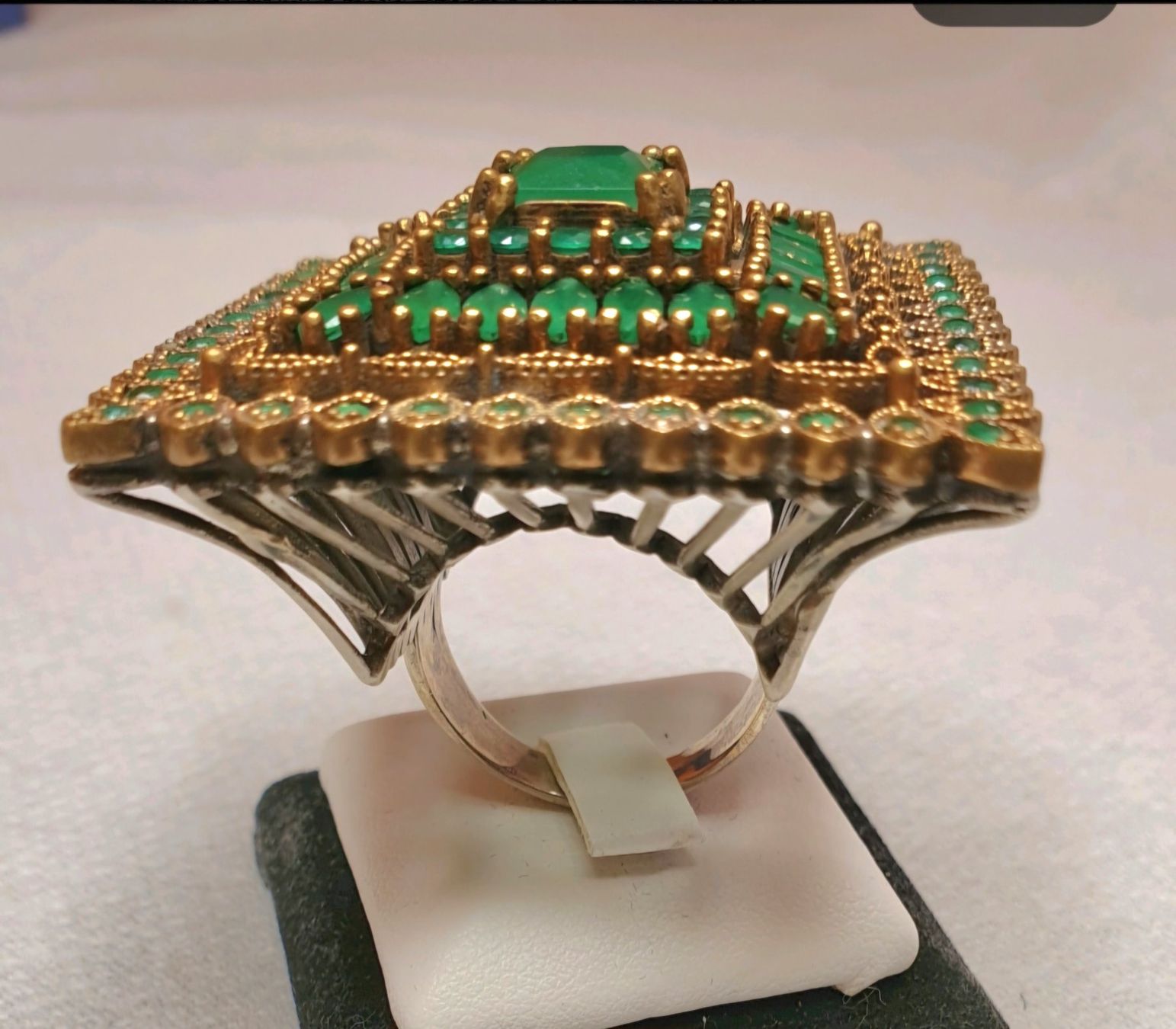 Anelli: Vintage Smaragd Ring – Nuovo (secondo la descrizione) da Zürich venduto da benedikt12 3