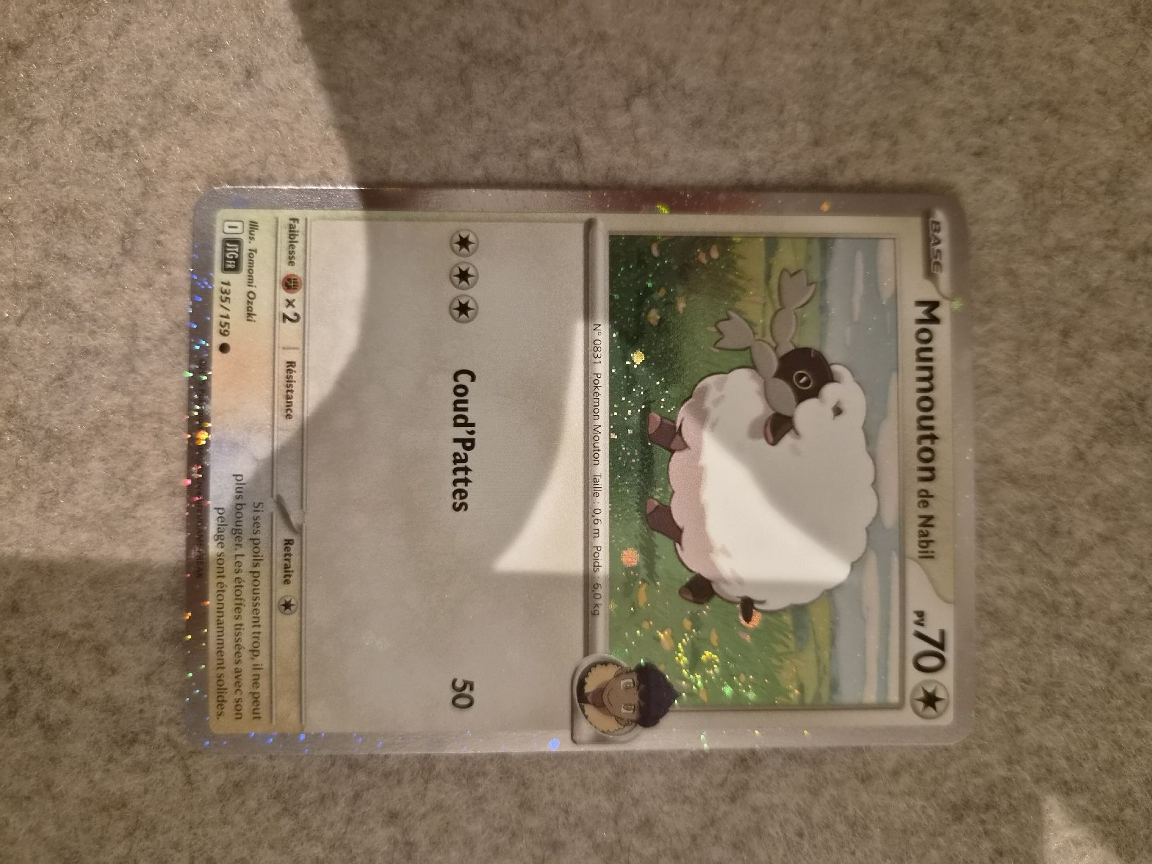 Pokémon Carte collezionabili: Moumouton de nabile 135/159 – Nuovo (secondo la descrizione) da Les Acacias venduto da S.Vieira