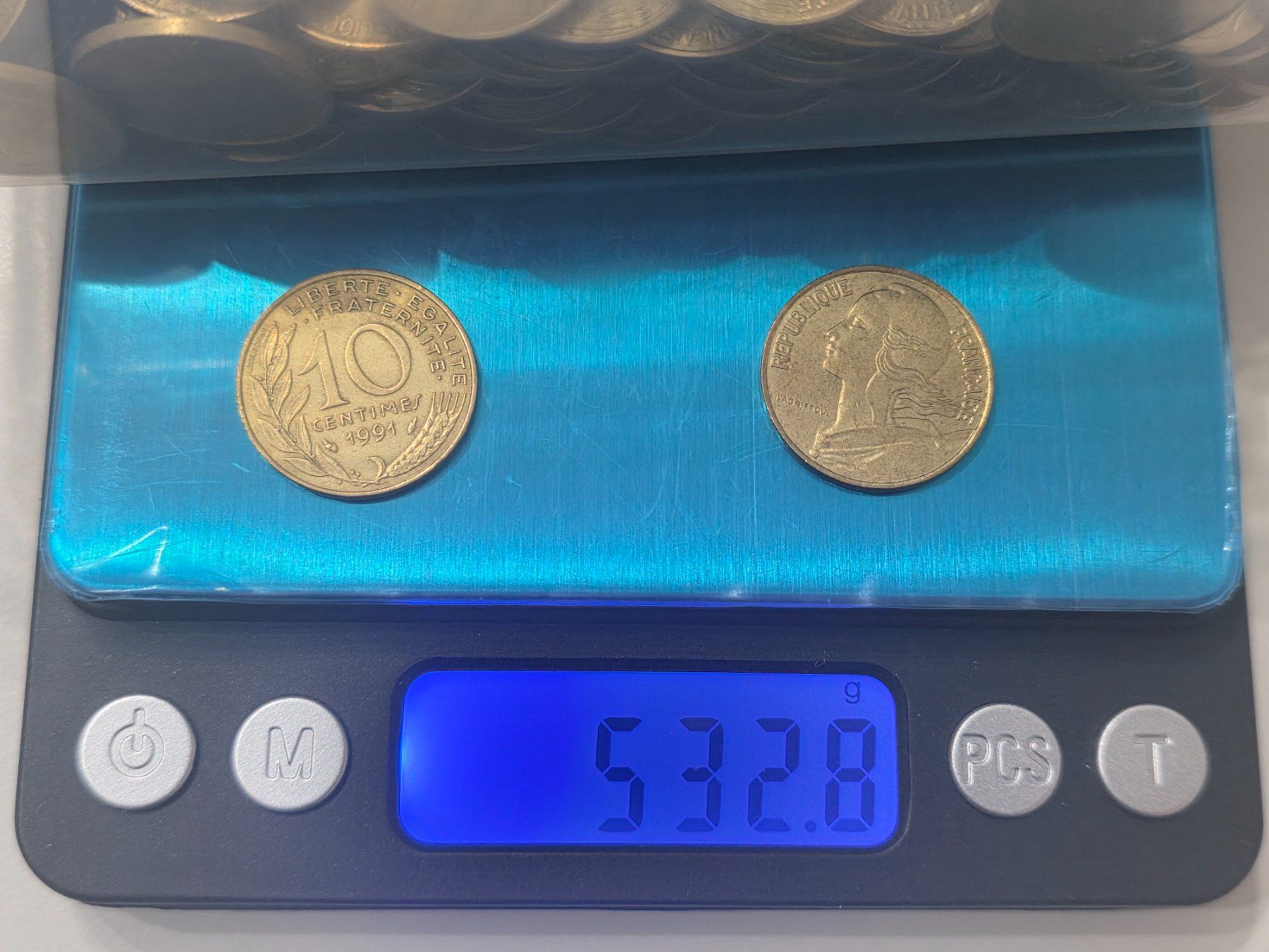 Tutti le monete: 10 Centimes Republice Frankreich 532.8 gr. – Usato da Scherzingen venduto da Benjanil 1