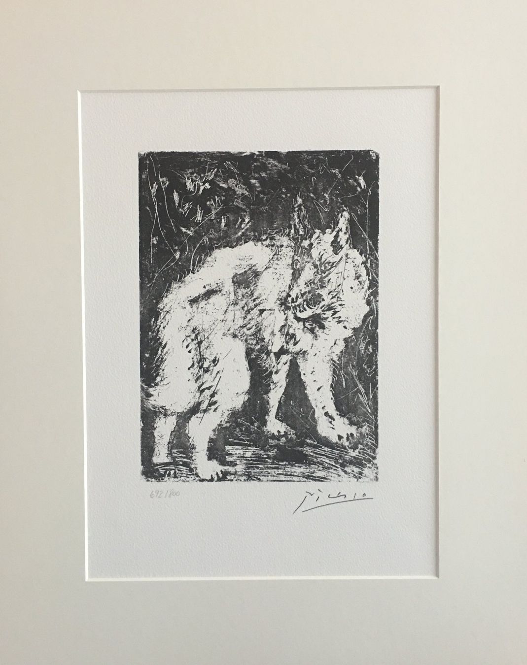 Grafiken & Lithographien: Pablo Picasso     Buffon     "Le Loup" – Gebraucht aus Nennigkofen von Sommersonnen 1