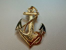 Vintage Anker Brosche Modeschmuck