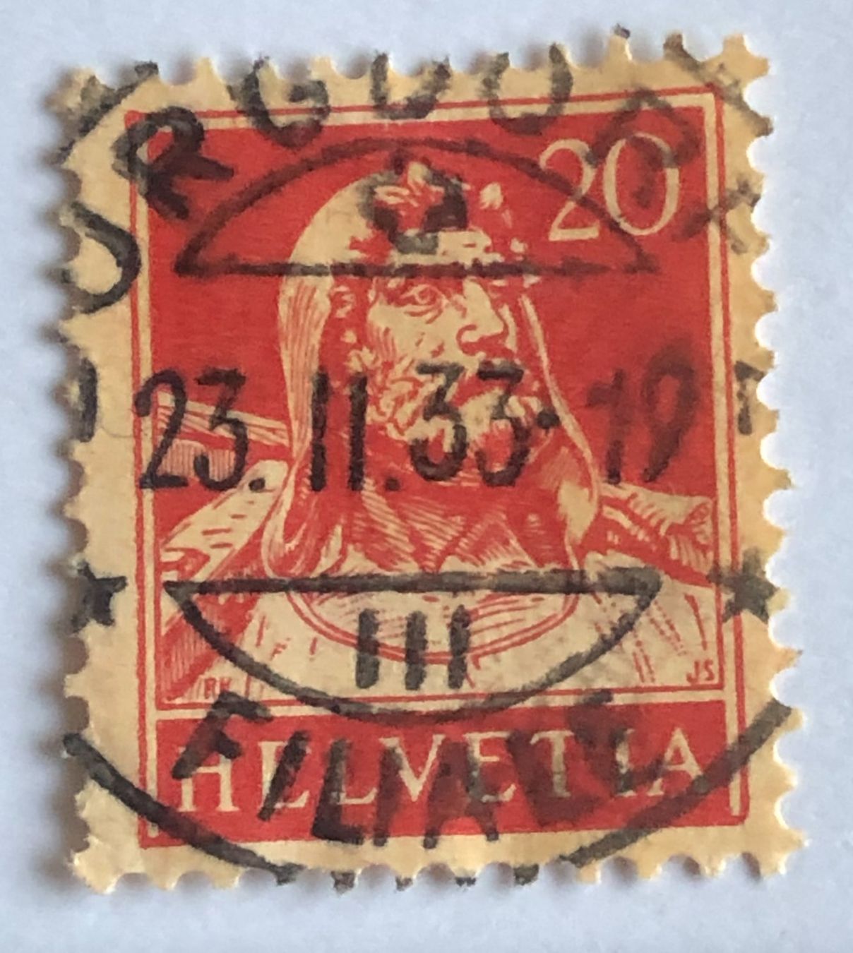 Tutti i francobolli: Tellbrustbild Nr.174 gestempel    – Usato da Aarau venduto da Billa007