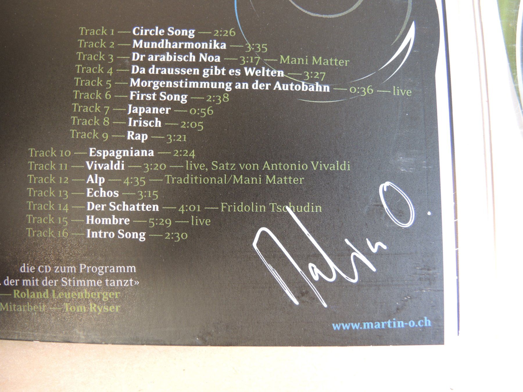 CDs: Martin O. CD  ... der mit der Stimme tanzt – Gebraucht aus Rorschach von maeck8 2