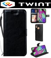 Wallet Case Cover Coque Etui Hülle für Samsung Galaxy A40