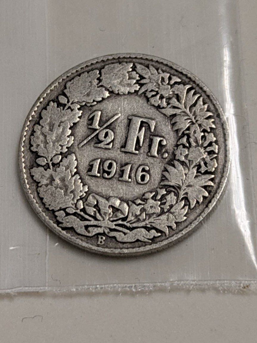 Tutti le monete: 50 Rappen 1916 – Usato da Uznach venduto da binmaley_1