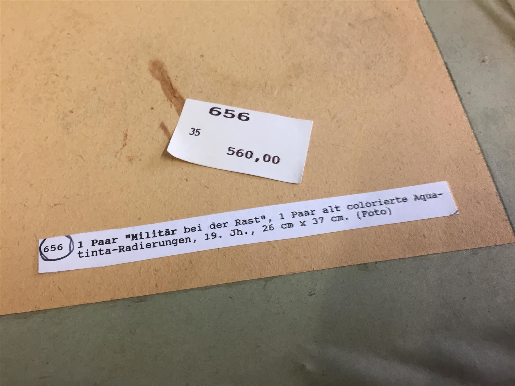 Foto & Immagini: 2 antike Militaria Armee Aquatinta – Usato da Bern venduto da Jwpm66 9