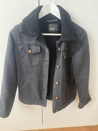 ONLY JEANSJACKE MIT TEDDYFUTTER