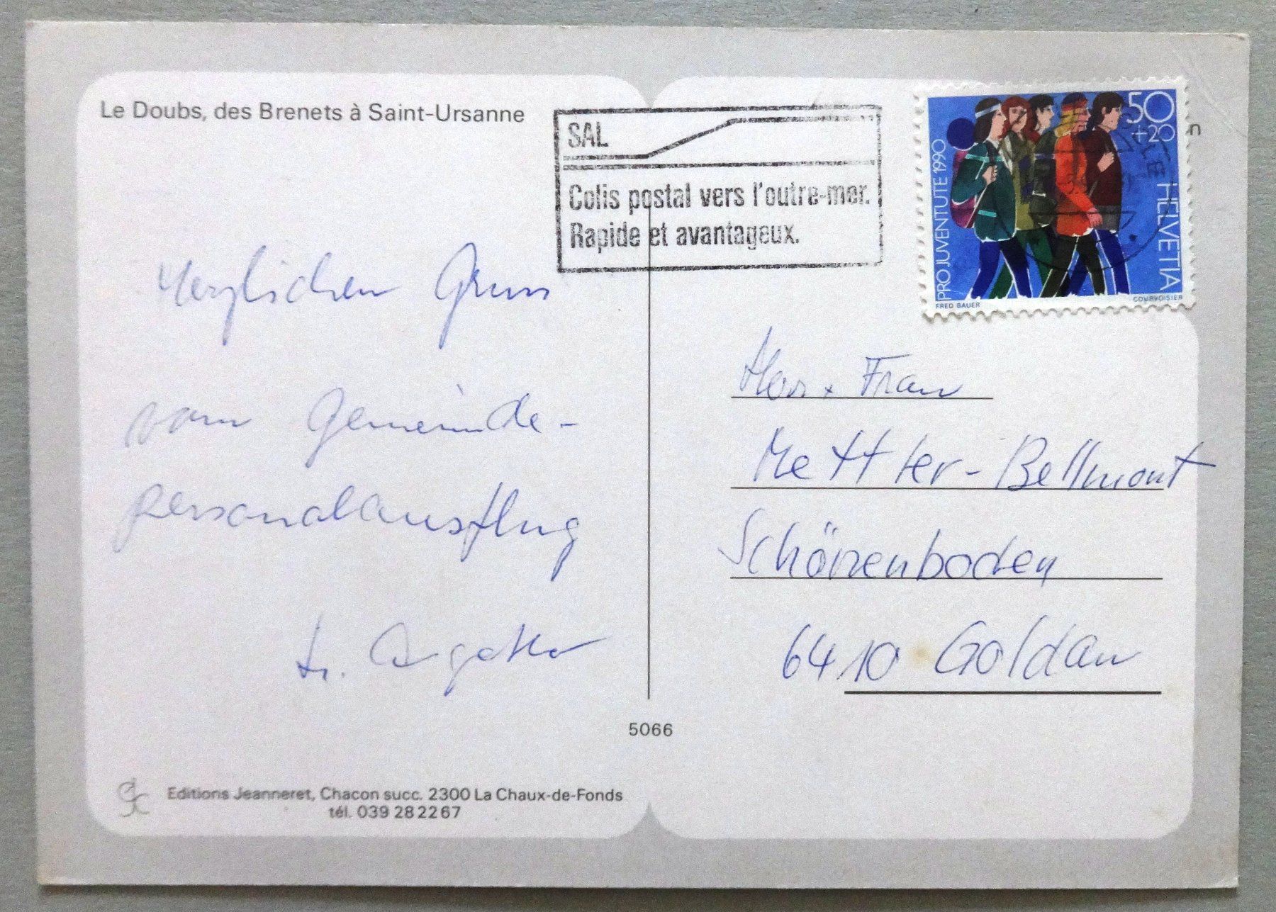 Cartes postales: Le Doubs, des Brenets à Saint-Ursanne – D'occasion à Fétigny par Billy2miny 1