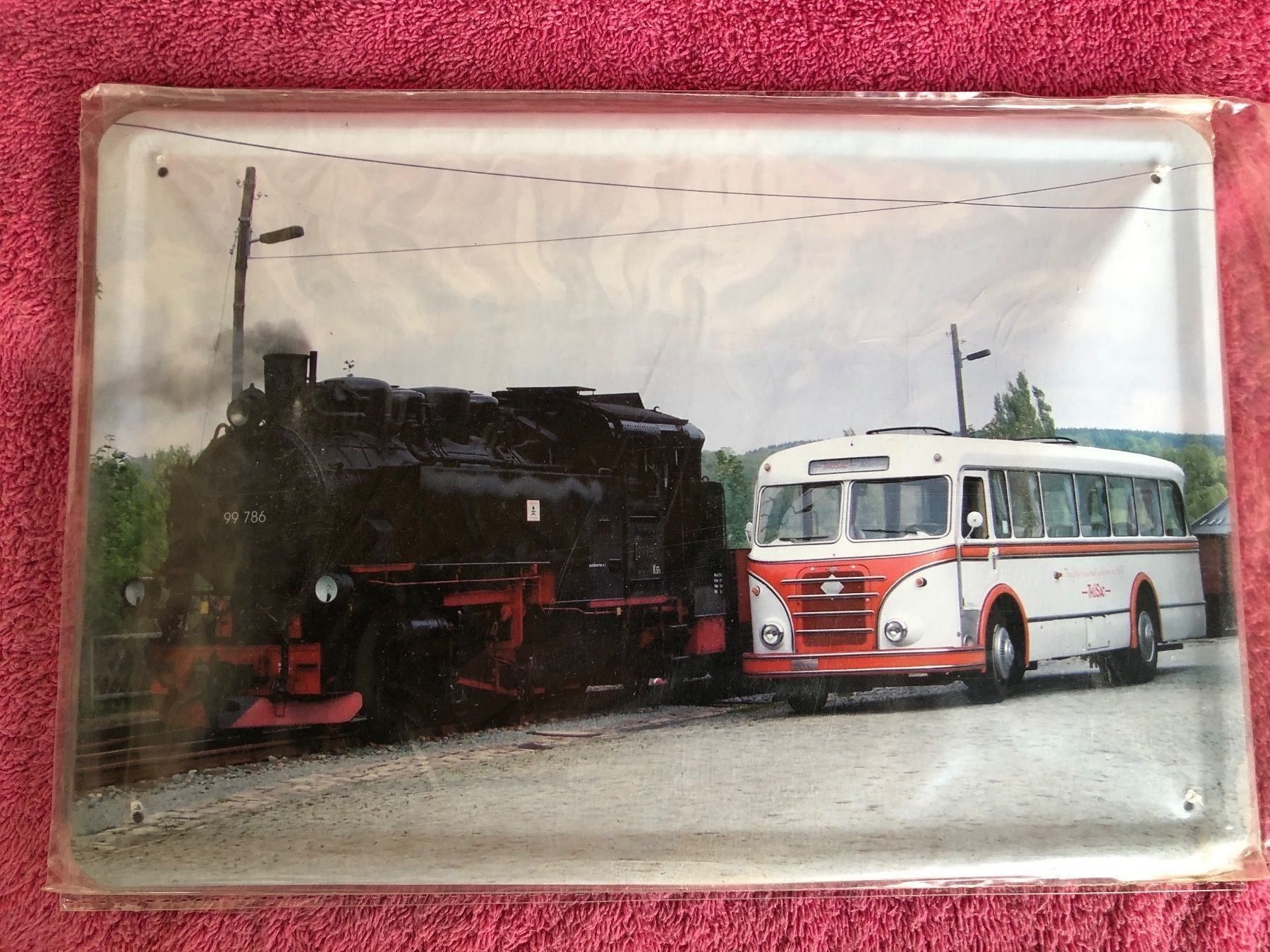 Schilder: Oldtimer reise car bus Lokomotive – Neu (gemäss Beschreibung) aus Reinach AG von rares75