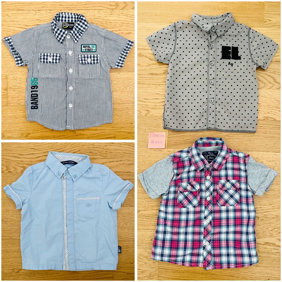 Hemden, Tops & T-Shirts: 4 Chemises Taille 80 – Gebraucht aus Sion von FashionStore3