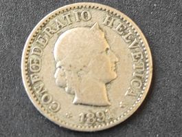 5 rappen Suisse 1891