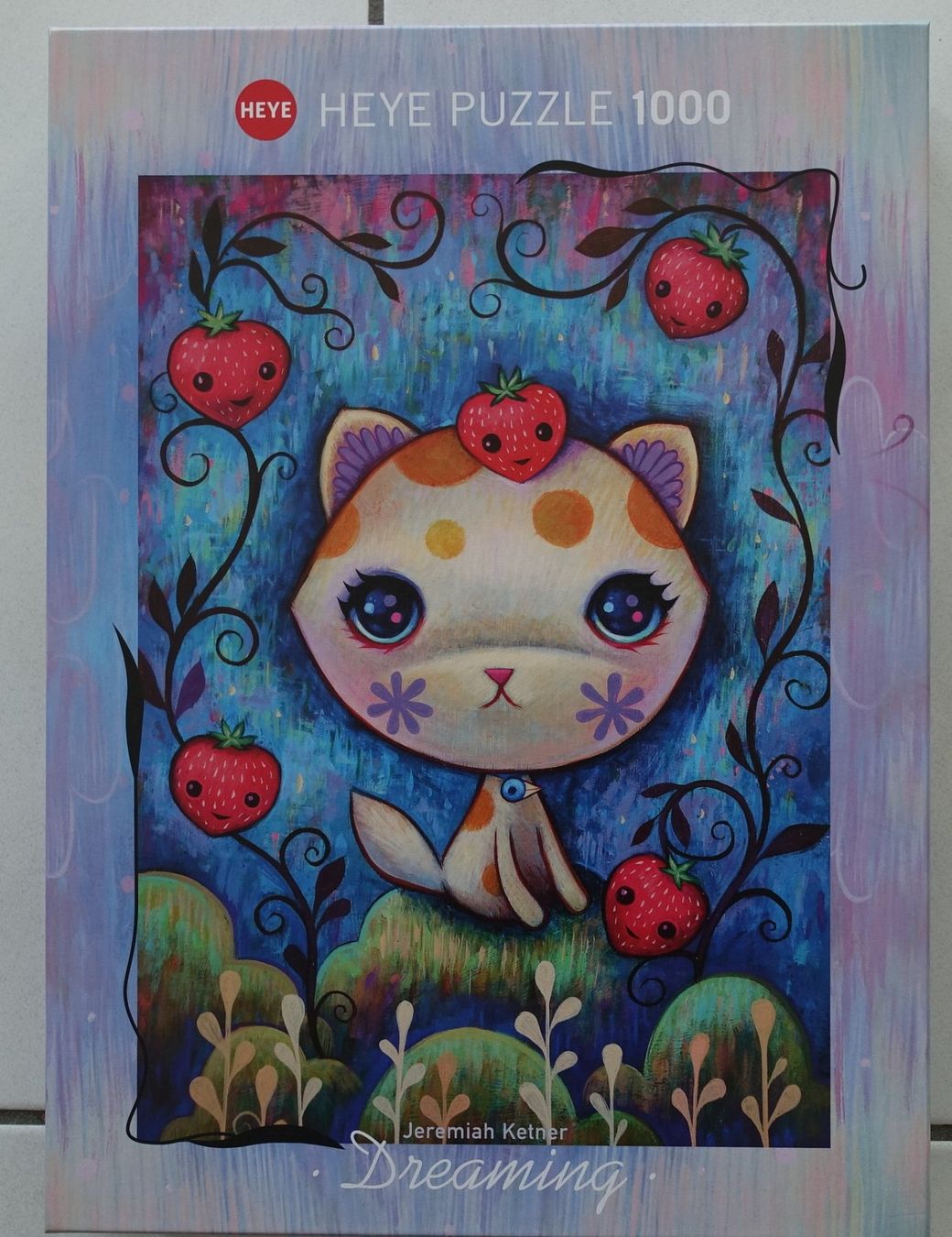Heye Puzzle: Heye Puzzle 1000 Teile - Strawberry Kitty - Dreaming – Usato da Arbon venduto da drs64