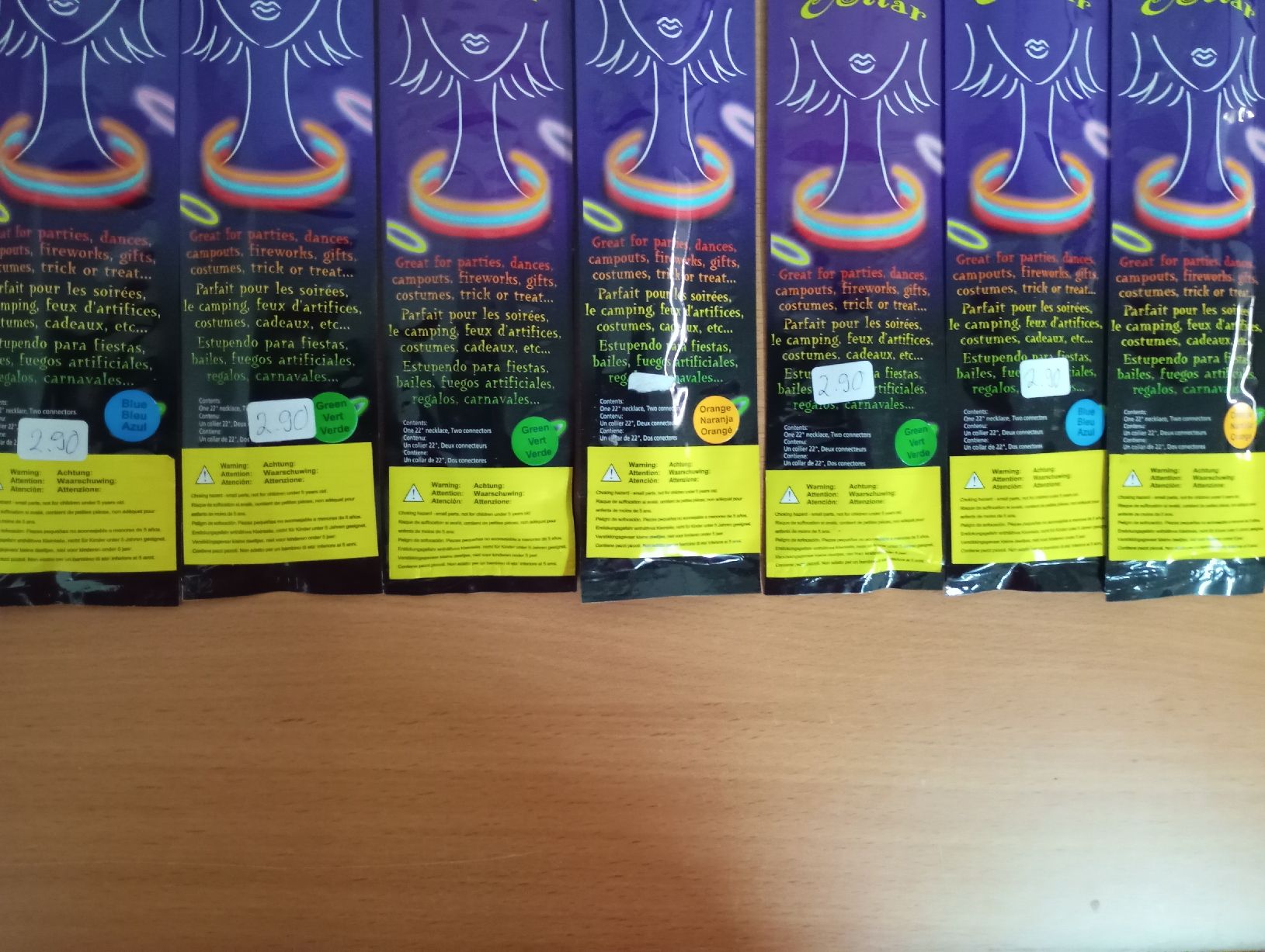 Catenine: Neon Halskette Farben ass – Nuovo e nell'imballaggio originale da Winterthur venduto da pjuma01 1