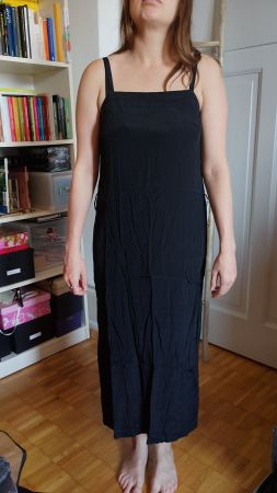 Damen Sommerkleid schwarz lang Träger guter Zustand
