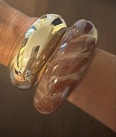 Set Armreif Stein & Gold - neu