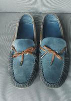 Louis Vuitton Arizona Loafers / Moccasins Blue Suede Sz. 9.5